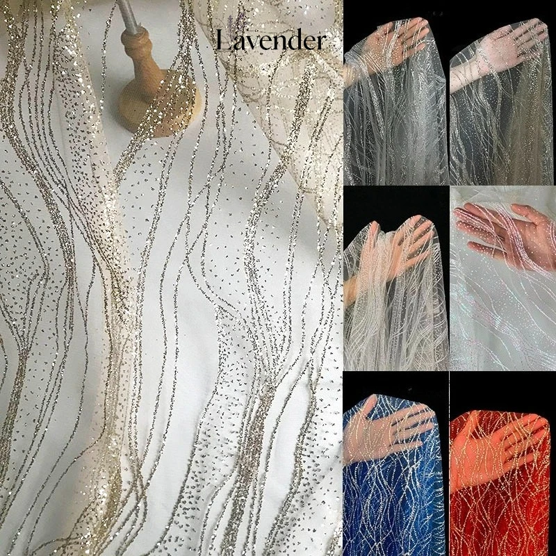 

Ткань с золотым глиттером и эффектом водной ряби, сетчатая, для декора свадебных фонов, модная, креативная, с горячим тиснением, для рукоделия