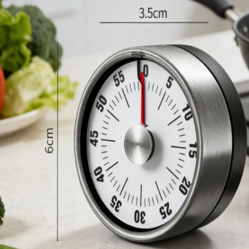 1pc Visual Timer Mechanical Countdown Timers Kitchen Classroom Baking Clock for Teaching Meeting Cookin Working