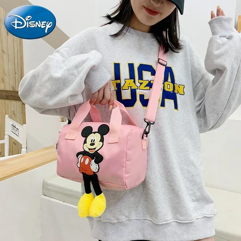 2024 Disney damska torba na ramię Mickey Mouse Cute Cartoon Casual Messenger Bag Mini torba rodzic-dziecko torebka prezent urodzinowy