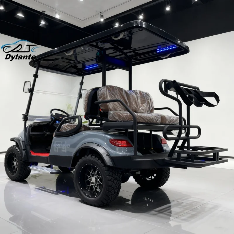 2 4 6 الركاب 60 فولت/72 فولت عربة جولف كهربائية عربات التي تجرها الدواب على الطرق الوعرة مع بطارية الرصاص الحمضية وبطارية ليثيوم اختياري بالطاقة #5