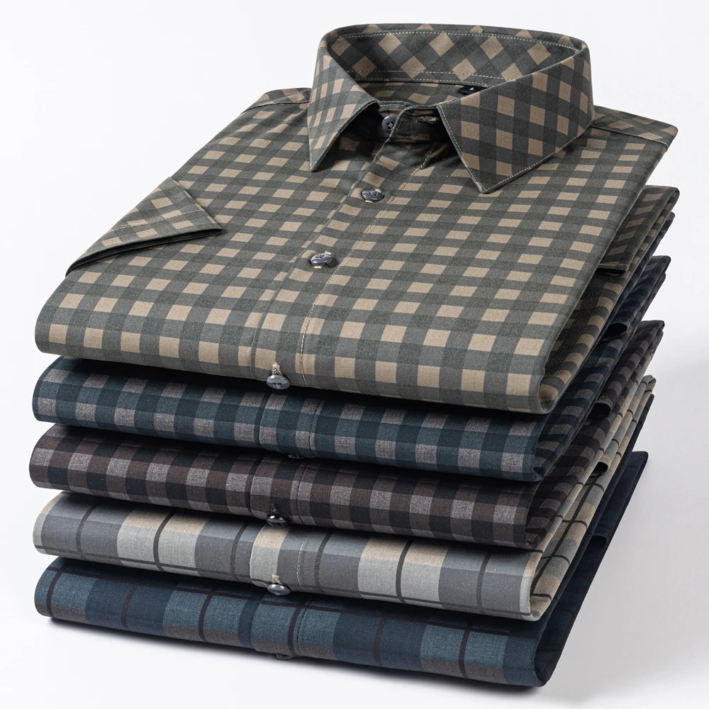 Sommer-Kurzarmhemd für Herren, – Breathable Bamboo Fiber Shirt Non Iron Bewertung und Preis