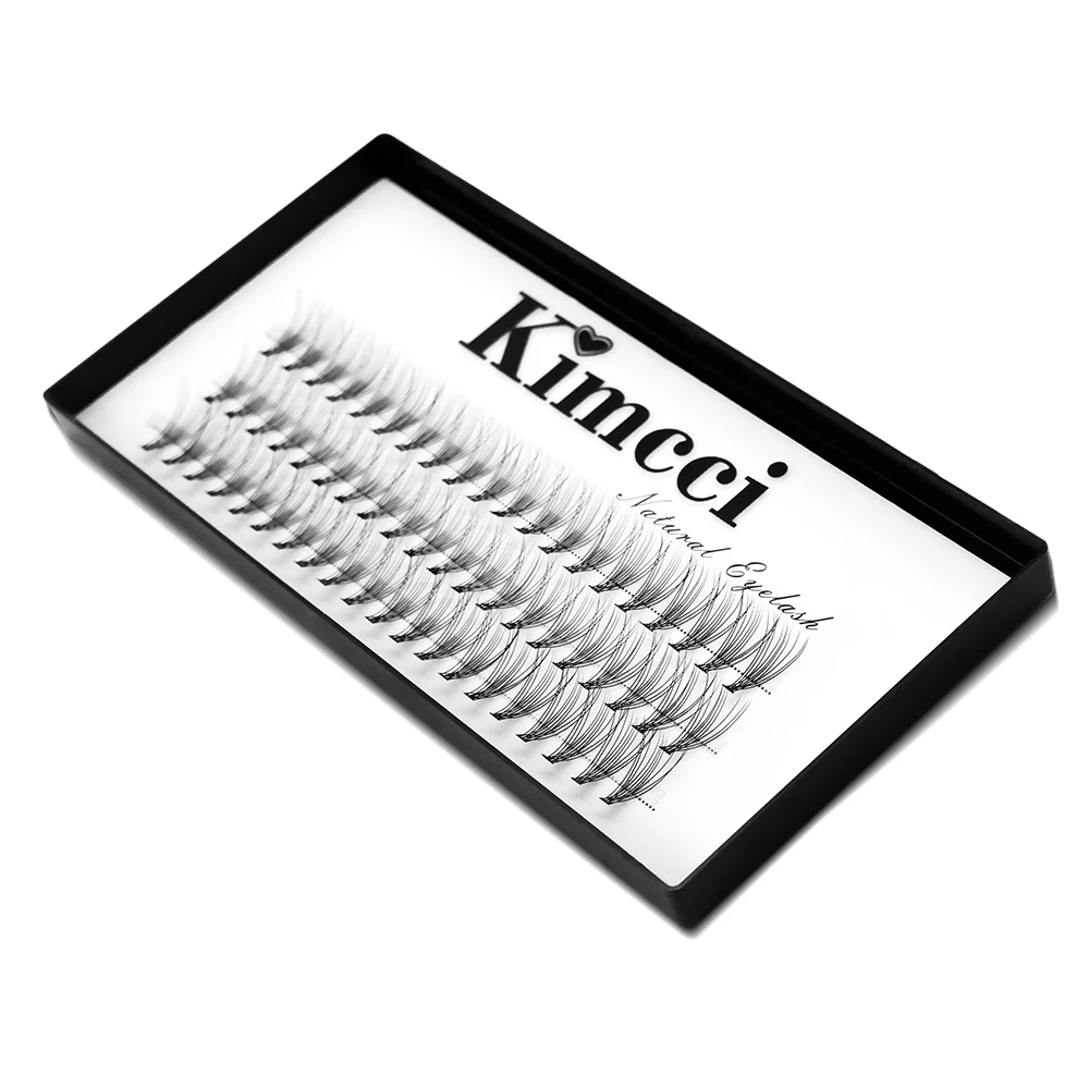 Kimcci 60 Knoten/Fall, natürliches Make-up für falsche Wimpernverlängerung, 10P, Nerz, individuelle künstliche Wimpern, professionelle gefälschte Pfropfen von Zilien – Detail 12