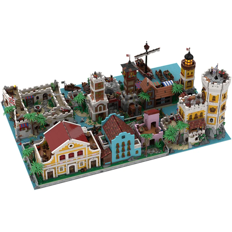 20747pcs MOC Ultimate Pirates World Model Building Blocks Construction Toy Christmas Gifts Collection Display Assemble Creative