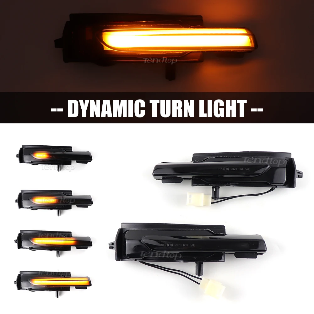 LED Dynamic Turn Signal Light For Volvo XC90 XC60 V90 S90 2016-2021 Side Mirror Indicator Blinker