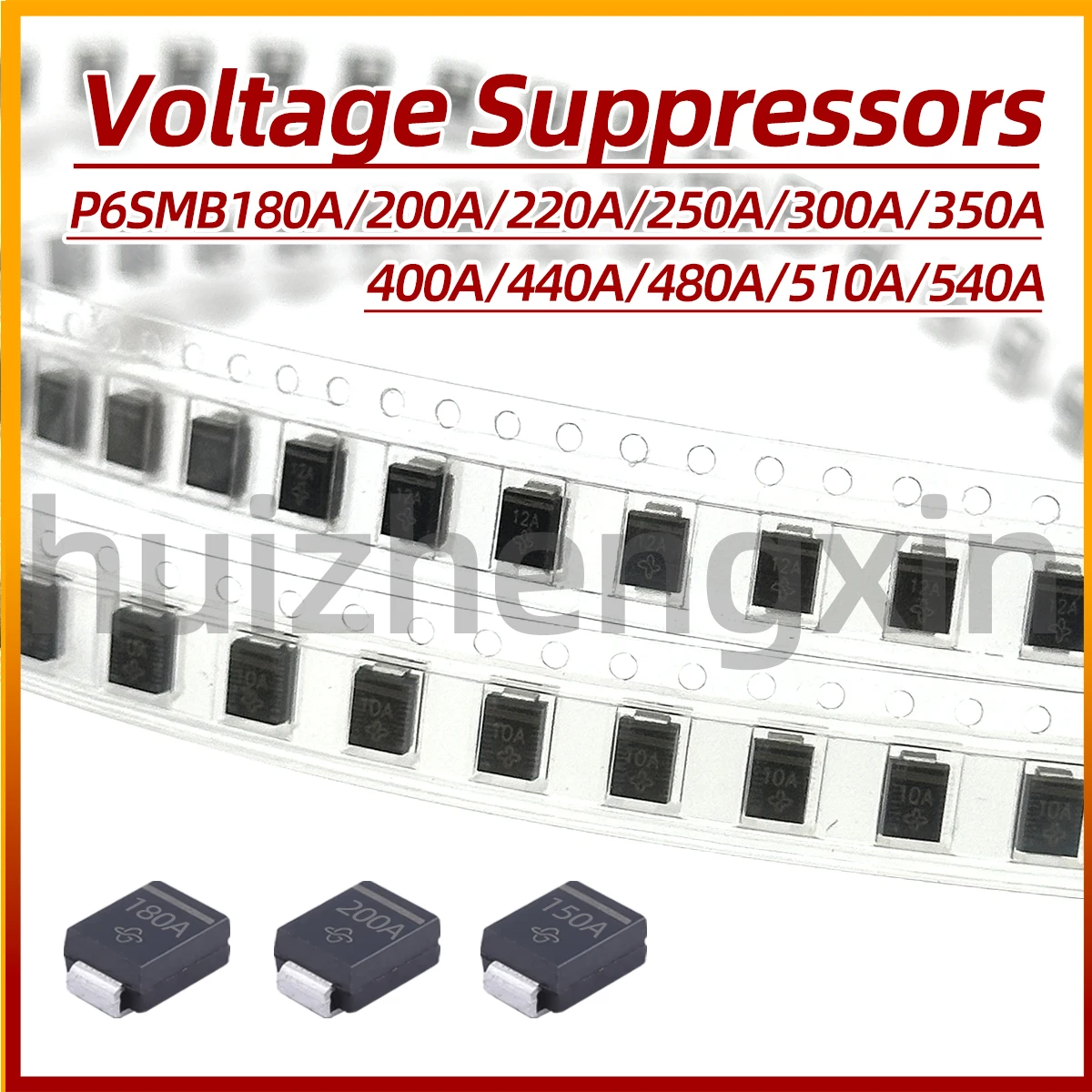 20pcs P6SMB180A 200A 220A 250A 300A 350A 400A 440A 480A 510A 540A TVS/ESD SMB/DO-214AA Transient Voltage Suppressors