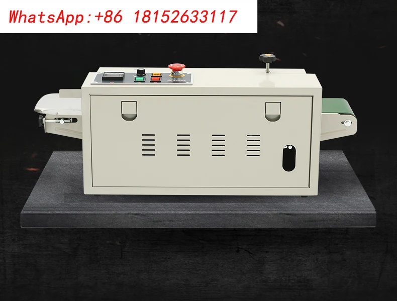 FR-880 ماكينة الختم الأوتوماتيكية قناع التلقائي الغذاء الألومنيوم احباط حقيبة ماكينة الختم المستمر مستطيلة 6x12 مللي متر ملم