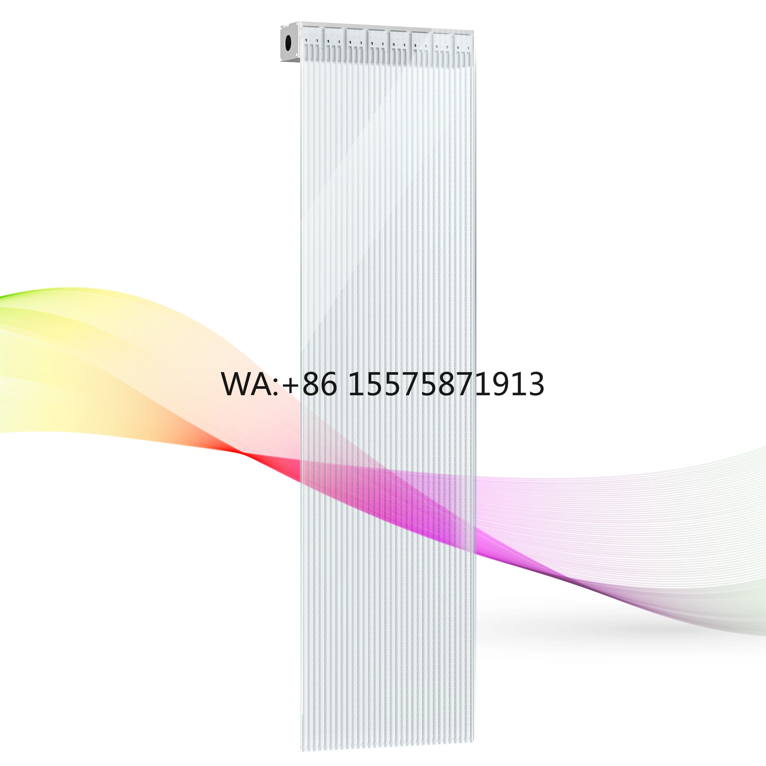 Customizable High Resolution Led Film Screen Transparent Display Glass Installed Flexible Crystal Film Display