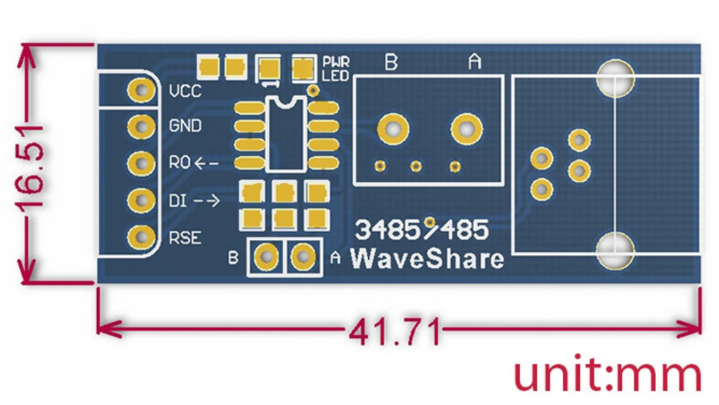 placa-de-comunicacao-waveshare-rs485-sp3485-integrado-33v