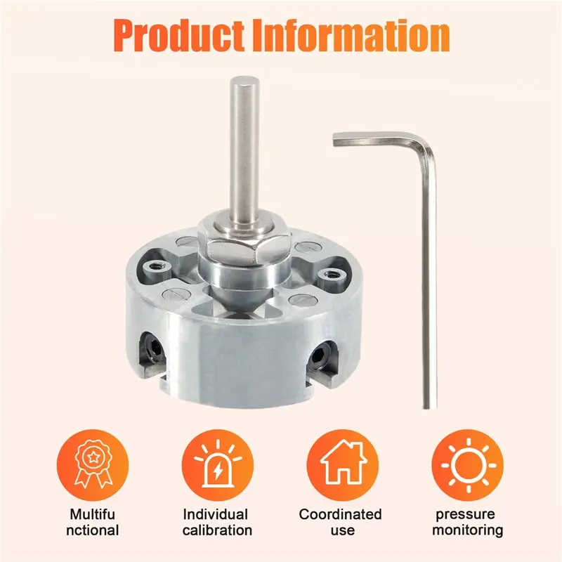 Professional 4 Jaw Lathe Chuck, Silver Metal With Wrench And Connecting Rod,For Woodworking Lathes