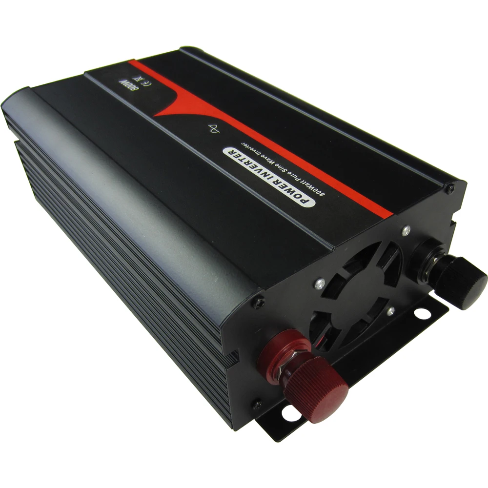800VA/800W Single Phase Pure Sine Wave Inverter 12V 24V 48V DC TO 100~120VAC, 220~240VAC Output Industrial Frequency
