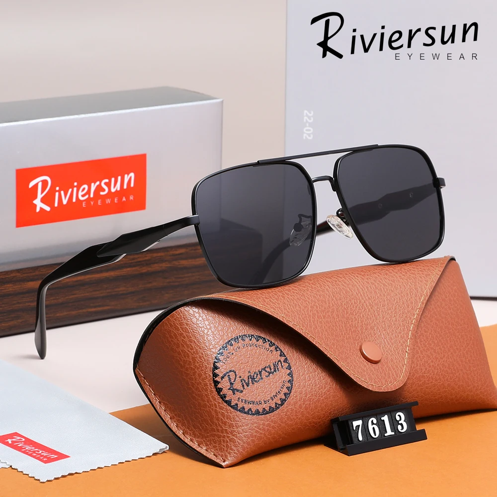 

Солнцезащитные очки в оправе из сплава для мужчин и женщин, повседневные очки для вождения, поляризационные очки с защитой UV400, модные очки