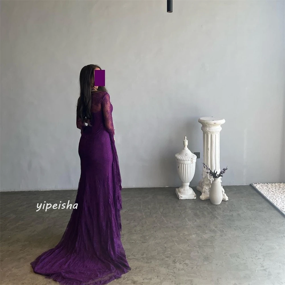 Customized Customized Evening Jersey Applique Ruched Party A-line Square Neck Bespoke Occasion Gown Long Dresses
