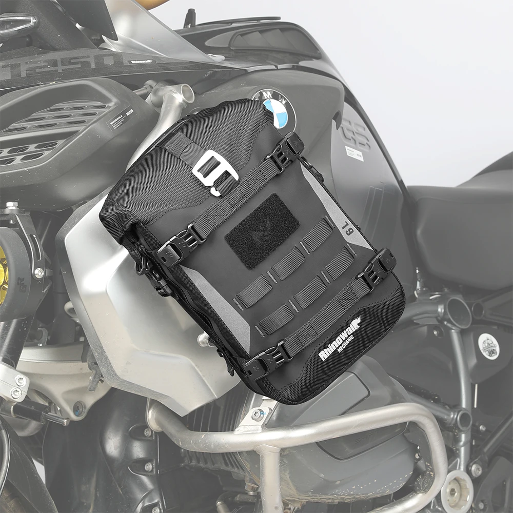 

Rhinowalk 6l Waterproof Bump Bag Mechanic Series Motorcycle Bumper Guard Bag Lightweight Molle System Motorcycle Accessories