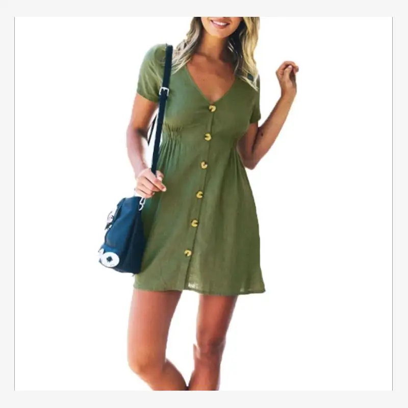 T-shirt ample décontracté d'été pour femmes Dr Lady Blouse Dres doux taille moyenne élastique mi-printemps hiver une pièce enveloppante autour...