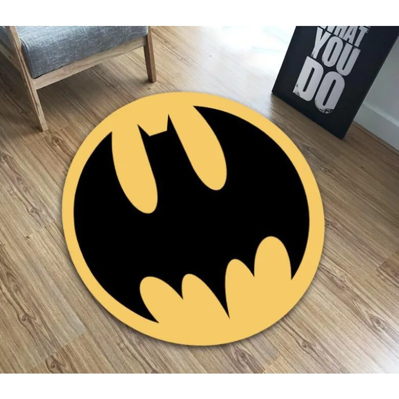 DC Comics Batman Cartoon Anime Tapetes Redondos, Home Living Room Quarto, Tapete para Crianças Decoração, Presentes de Aniversário, Novo