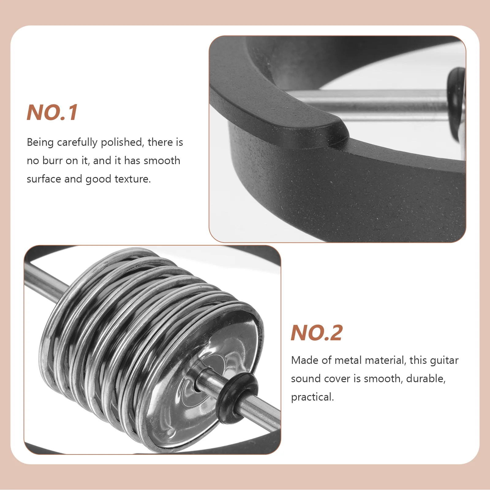 

Creative Guitar Sound Hole Cover Metal Material Acoustic Folk Guitar Accessories Exquisite Shape Easy to Remove