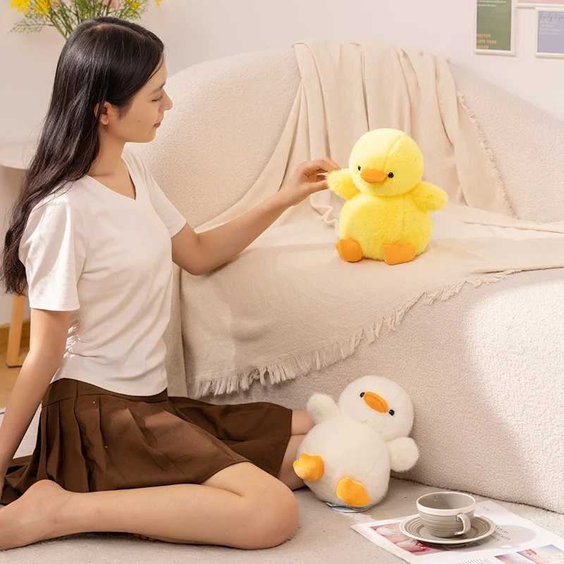 Real Life Adorable Duck Plush Toy Fluffy Stuffed Animal Duck Cute Gift For Baby Kawaii Room Decoration Lovely Gift For Friends