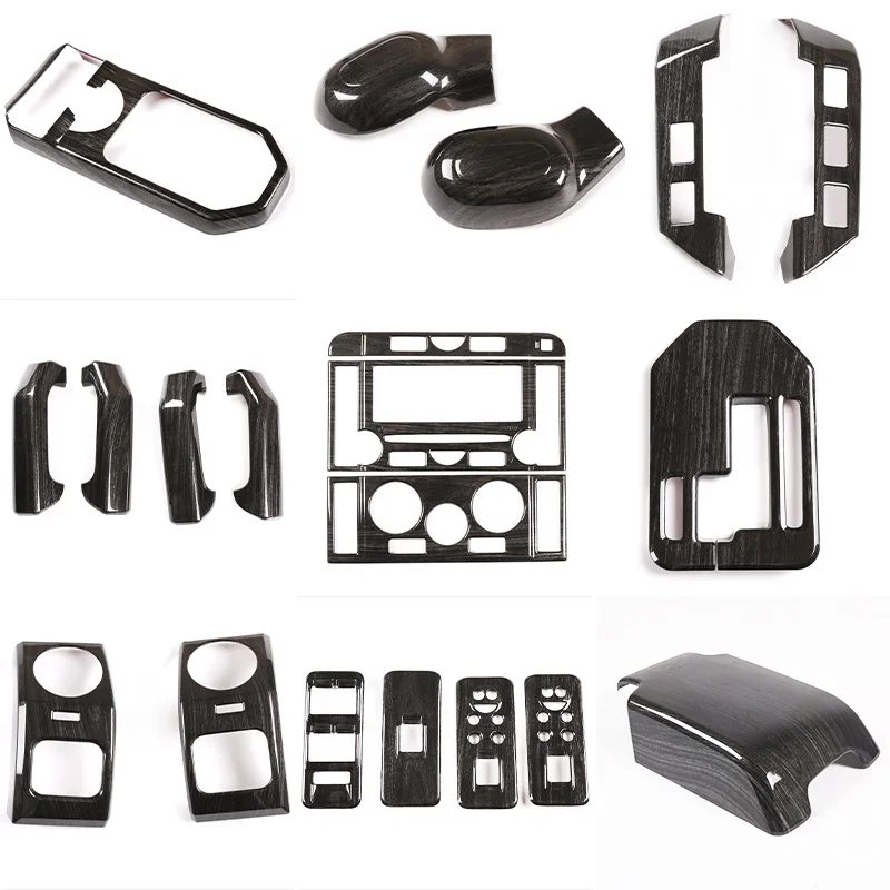 

Для Land Rover Discovery 3 LR3 2004-2009 ABS черное дерево, декоративная крышка центральной консоли, отделка салона автомобиля, аксессуары