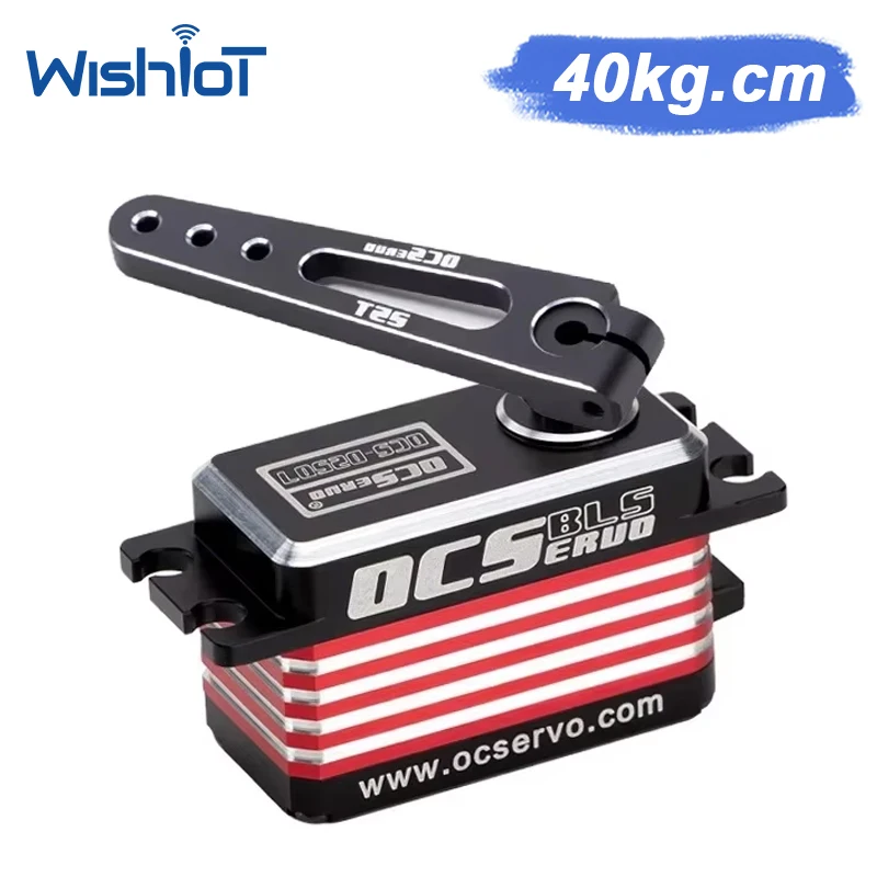 OCS D4009 8.4V High Voltage Digital Servo 40KG Brushless 0.09S All Metal Low Profile Waterproof Servo RC Car Robot Model Parts