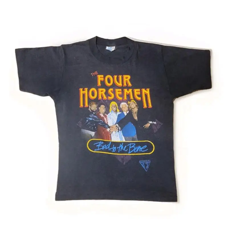 VTG '80s NWA Wrestling Four Horsemen Shirt Youth M RIC FLAIR Bad To The Bone JCP