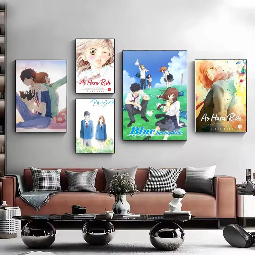 Anime Ao Haru Ride Poster Stylish Wall Art Print for Living Room Bedroom Study Office Café Home Decor Modern Gift