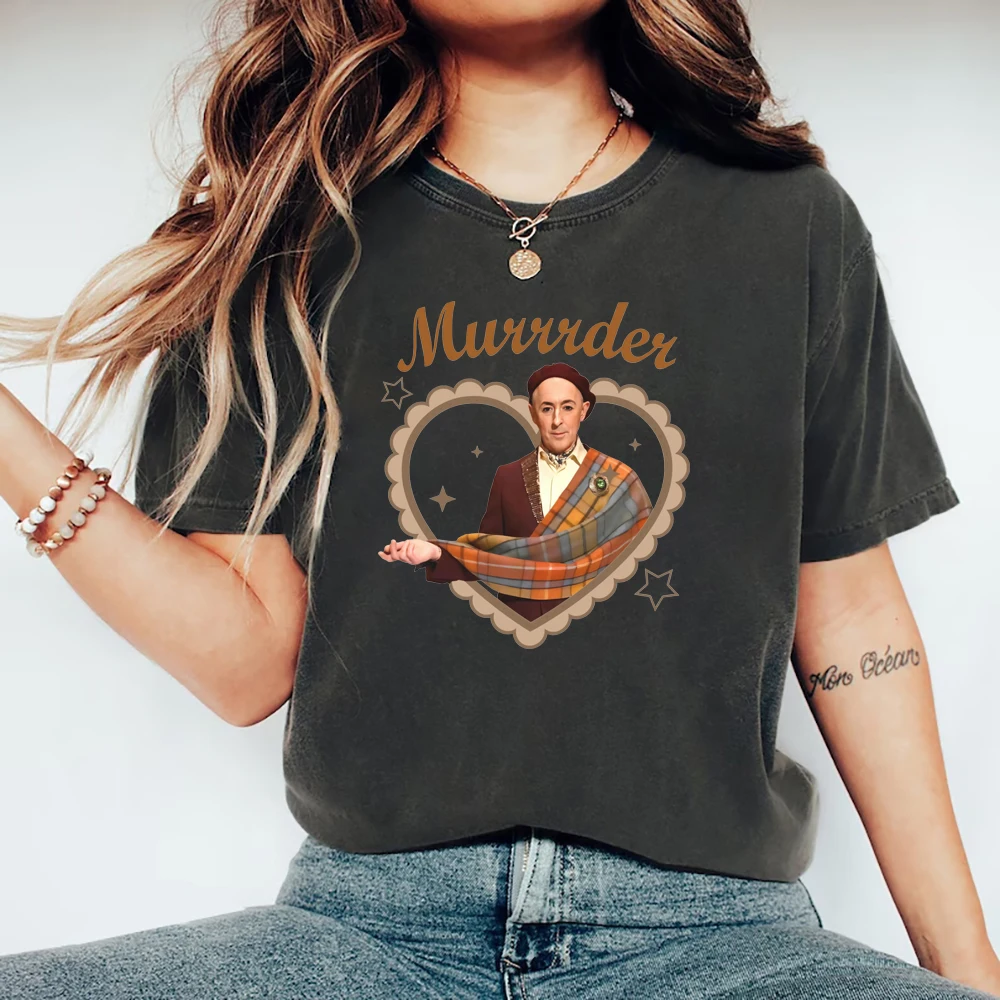 

The Traitors TV Show T-Shirt Alan Cumming Murrrder Tee Women Short Sleeve Graphic T Shirts Casual Woman Tshirt Y2k Clothes