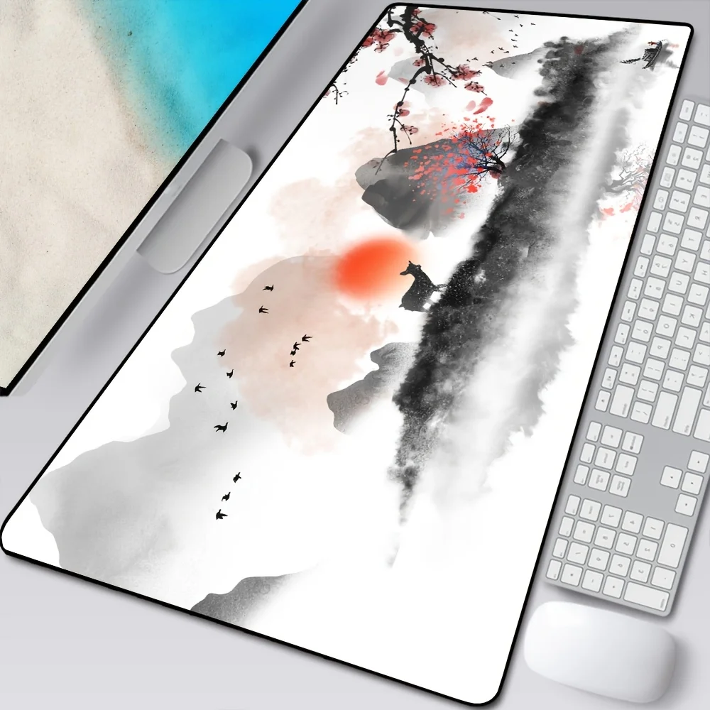 

Sakura Scenery Mouse Pad Large Rubber Base Anti-slip PC Desk Accessories Mousepad for Offices and Gamer Keyboard Mats Decor Mat