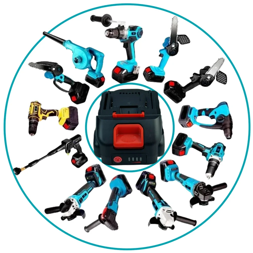 For Makita 21V 3000mAh 18650 Lithium-ion Power tool battery Suitable for Electric Wrench Car Wash Gun Electric Chain Saw
