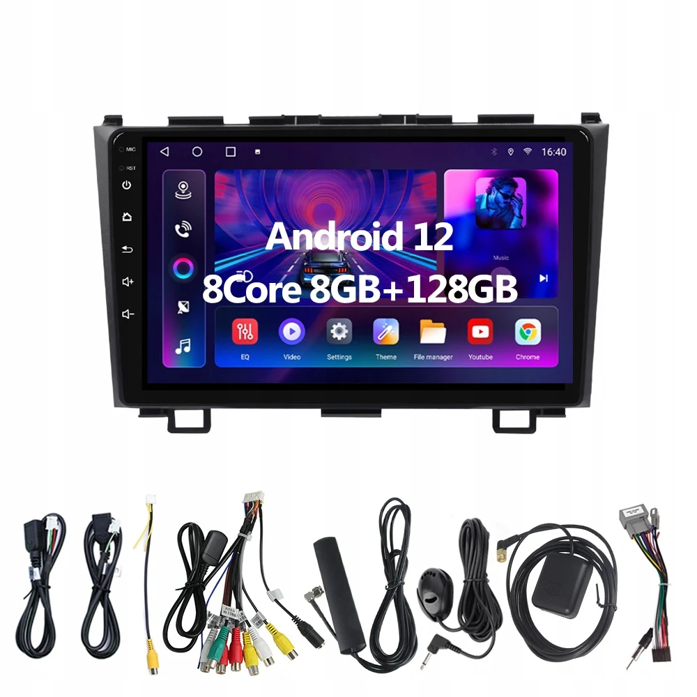 Android 13 Radio samochodowe dla Honda CR-V 3 RE CRV 2008-2011 GPS 2Din