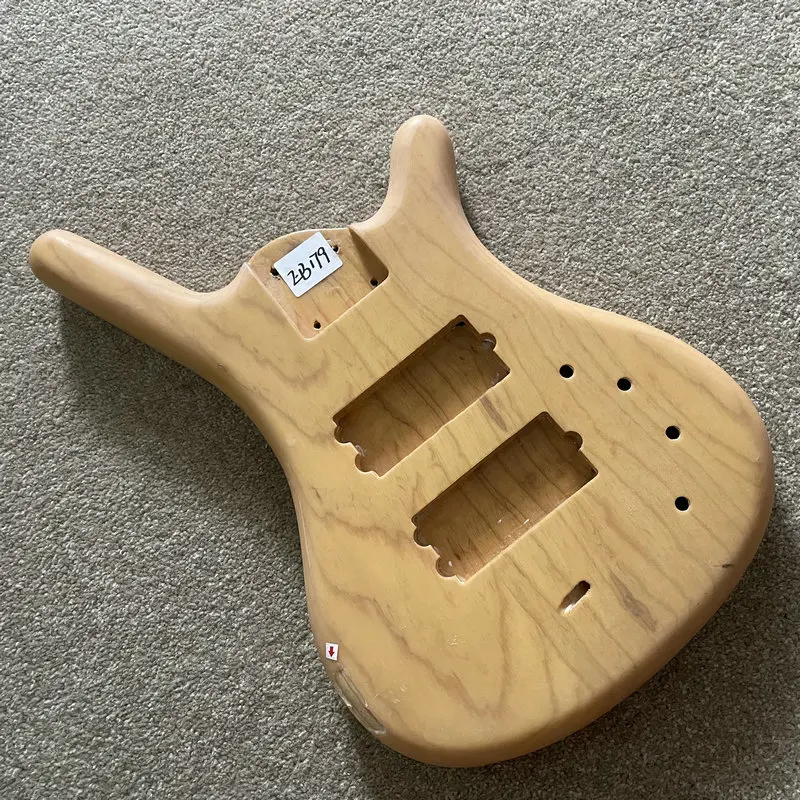EB179 4 Or 5 Strings Solid ASH Electric BASS Body Active Pickups Nature Color DIY for Replace