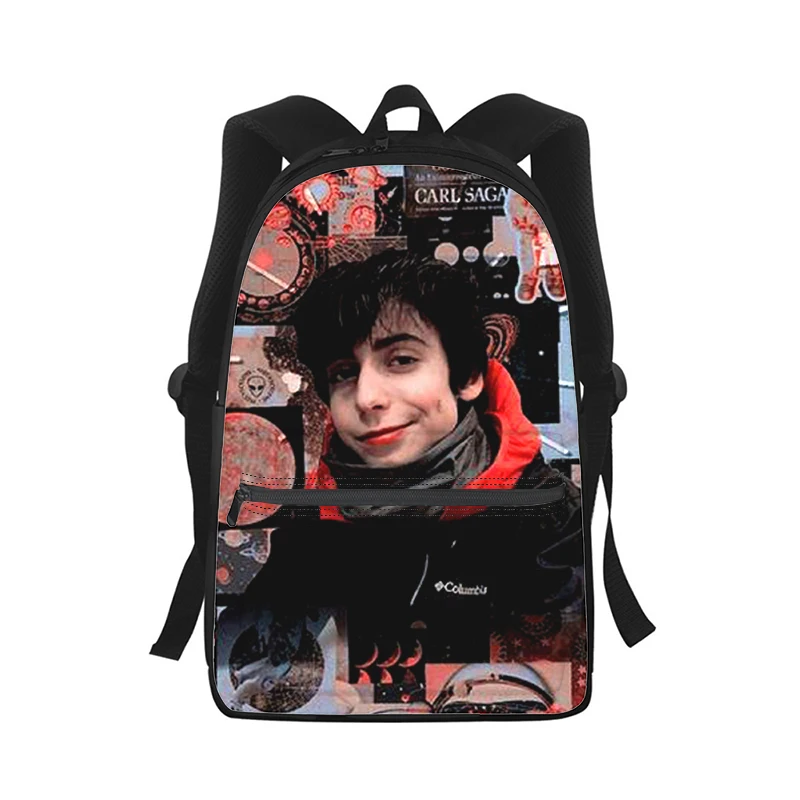 Aidan Gallagher Mochila Escolar Para Homens e Mulheres, 3D Print, Bolsa De Ombro De Estudante, Bolsa Para Laptop, Viagem, Moda, Número Cinco