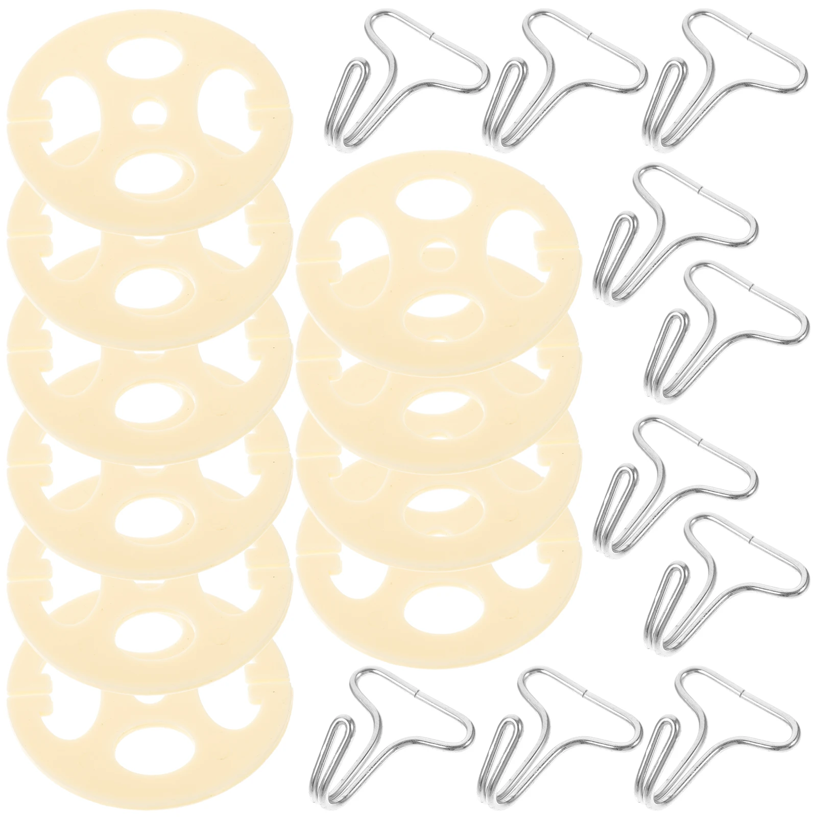 

10 Metal Hooks Set Car Seat Cover Fixing Hooks Beige Plugs Durable Lightweight Multi Functional Accessories RV