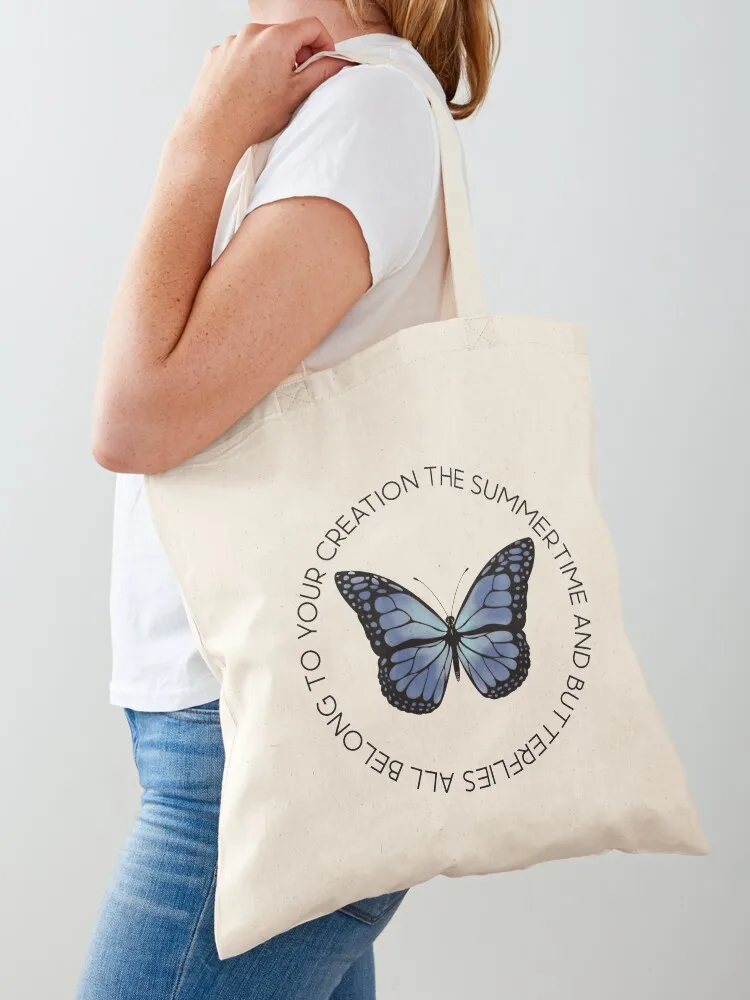 

Olivia lyrics (the summertime and butterflies...) Tote Bag Women's shopper bag Women's bags Eco bag canvas bags