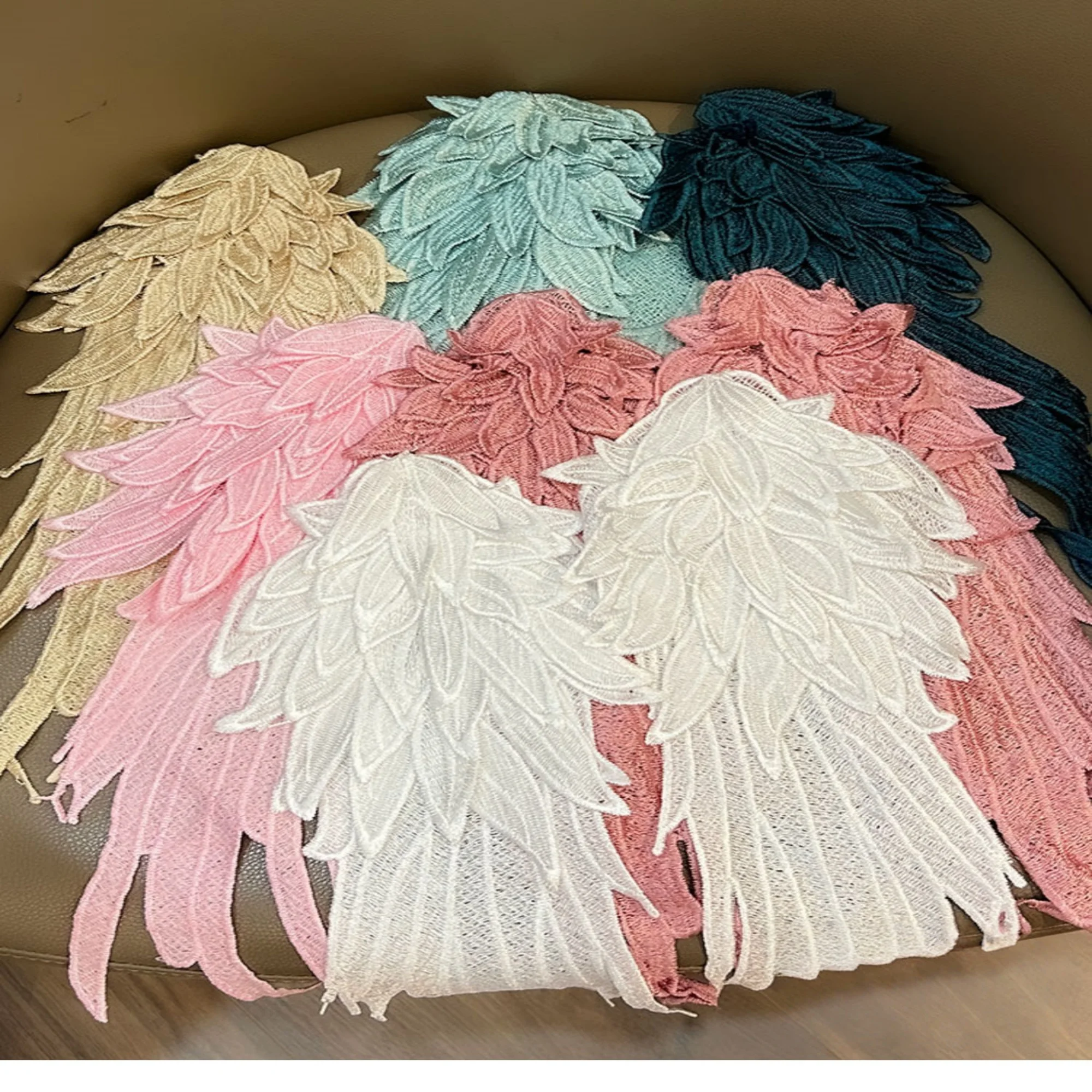 1 pair 16 colors Wings Embroidered angel Appliques,Patches For Dress Supplies,For kids DIY