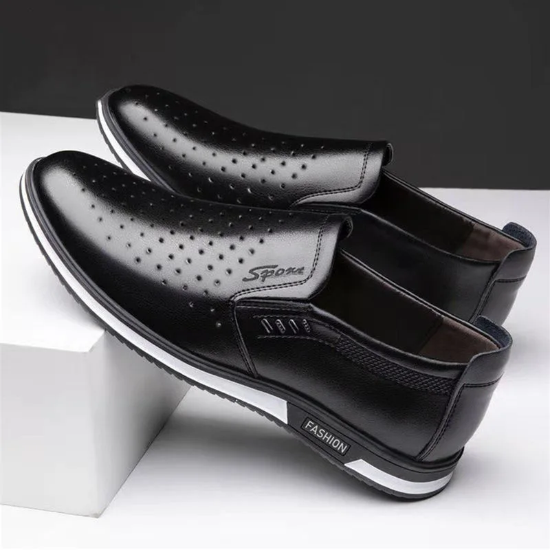 2023 Fashion Men Loafers Mens Leather Casual Shoes High Quality Adult Moccasins Man Driving Shoes Male Footwear Unisex