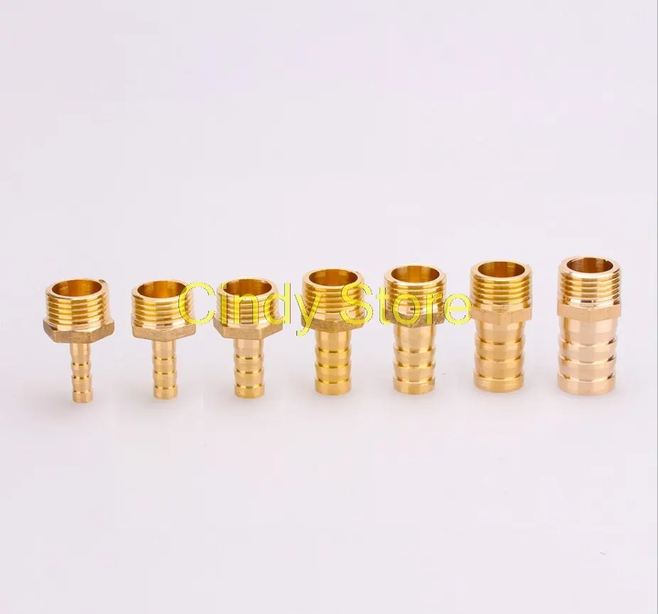 

1Pc Brass Barb Tail Air Tube Hose OD 4~19mm-Male Female 1/8 1/4 3/8 1/2 3/4" BSP Connector Coupler Adapter Joint