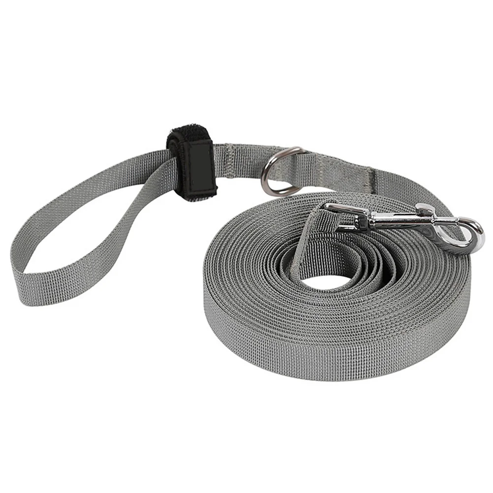 

Nylon Tracking Rope Dog Leash Durable Pet Pulling Strap Metal Buckle Hook Handle Sticker Lightweight Long Outdoor Hunting