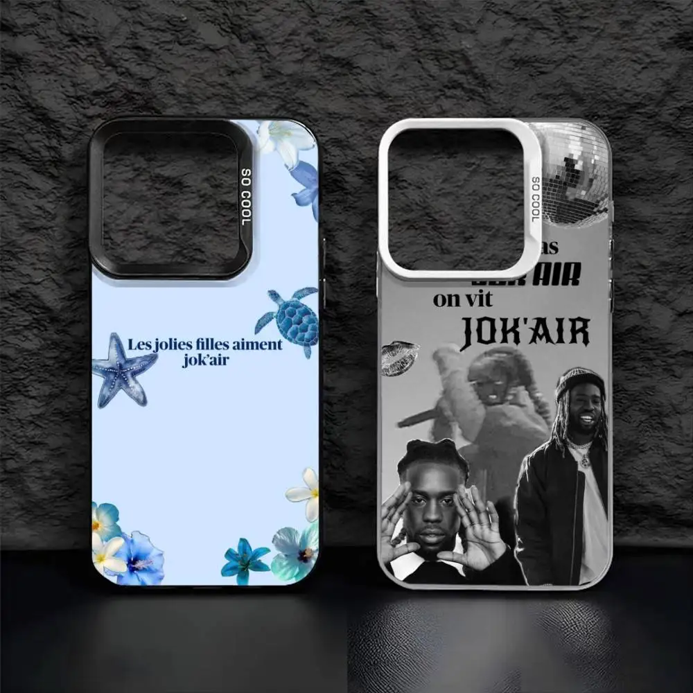 

J-JOK Air Les Jolies Filles Aiment J-Jokair Phone Case For iPhone17, 16,15,14,13,12 Pro Max Black Candy Matte Shockproof Cover