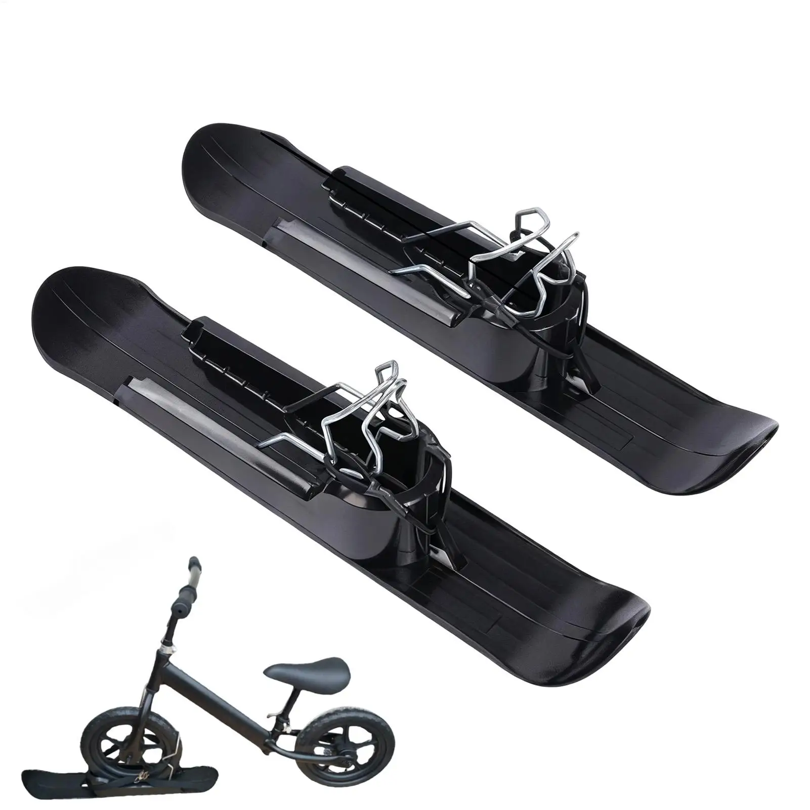 Universal Stroller Skis Attachment All-Terrain Sled Runners for Winter Snow & Sand, Easy Install for Kids Outdoor Funny sports