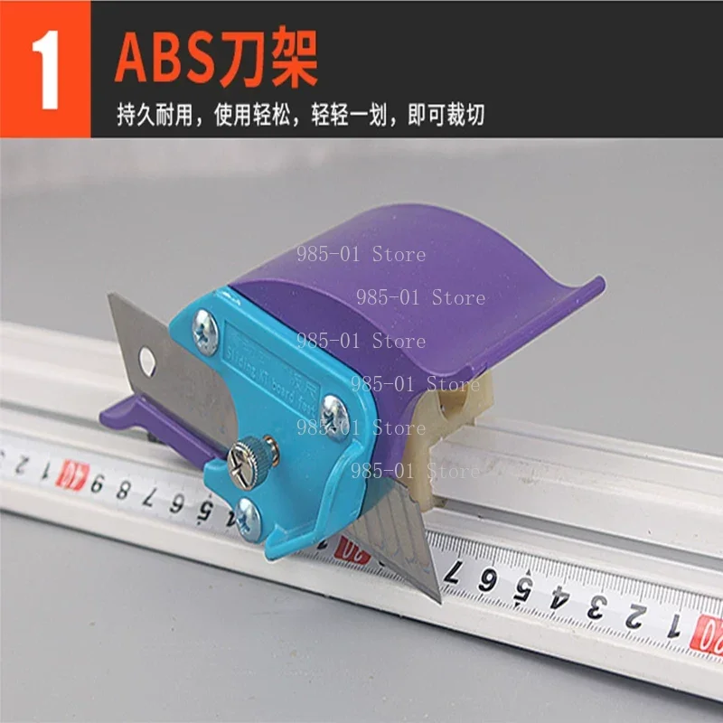 Art Drawing KT Board Paper Leather Paper Cutting Knife, Sliding Cutting Knife Aluminum Alloy Ruler