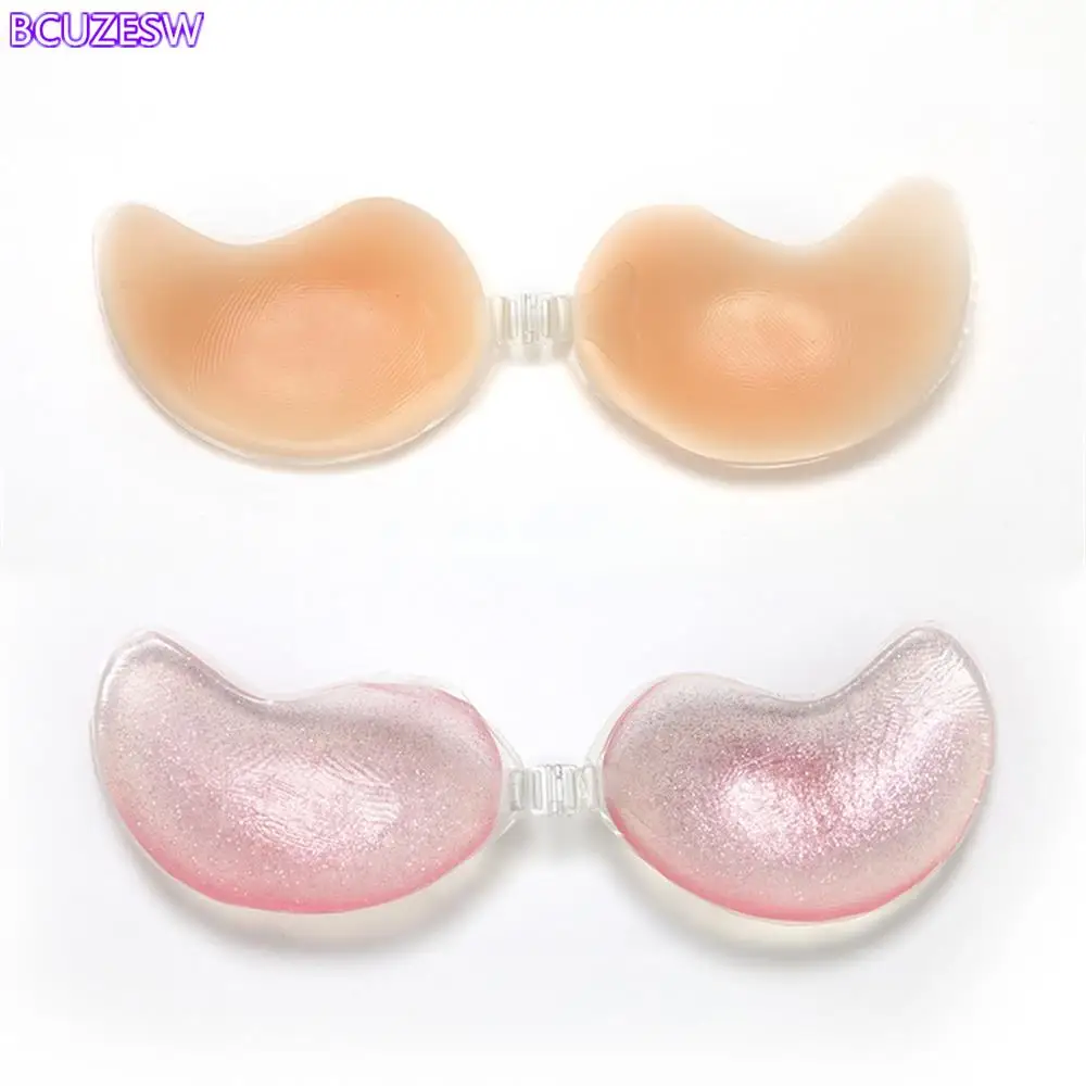 

Silicone Chest Stickers Lift Up Nude Bra Self Adhesive Bra Nude Invisible Cover Bra Pad Sexy Strapless Breast Petals