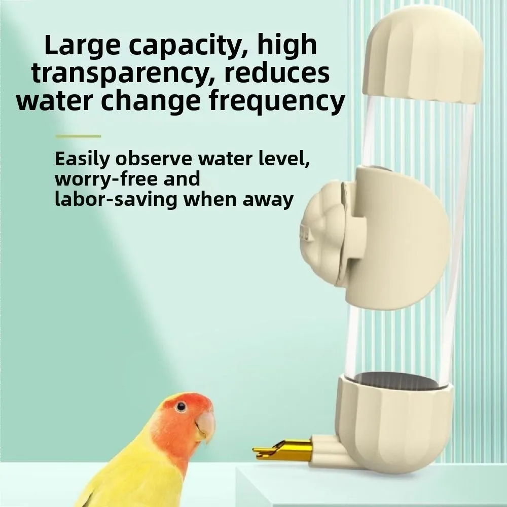 

200ml Automatic Bird Water Feeder No Drip Leak Proof Bird Water Dispenser Easy To Refill Top Fill Parrot Drinking Fountain