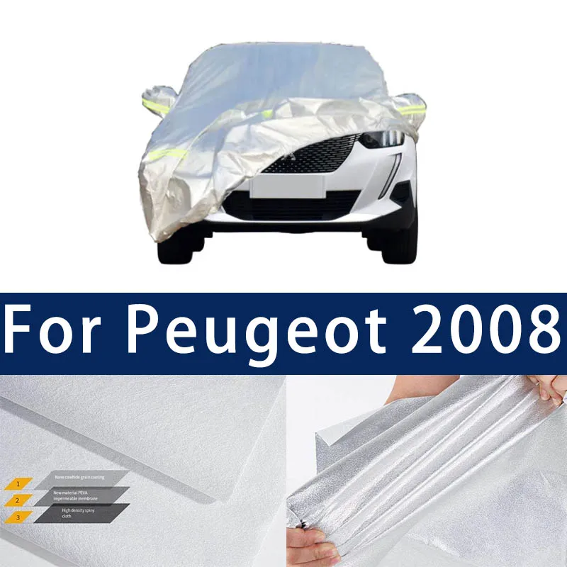 

Full car hood dust-proof outdoor indoor UV protection sun protection and scratch resistance For Peugeot 2008 Car umbrella