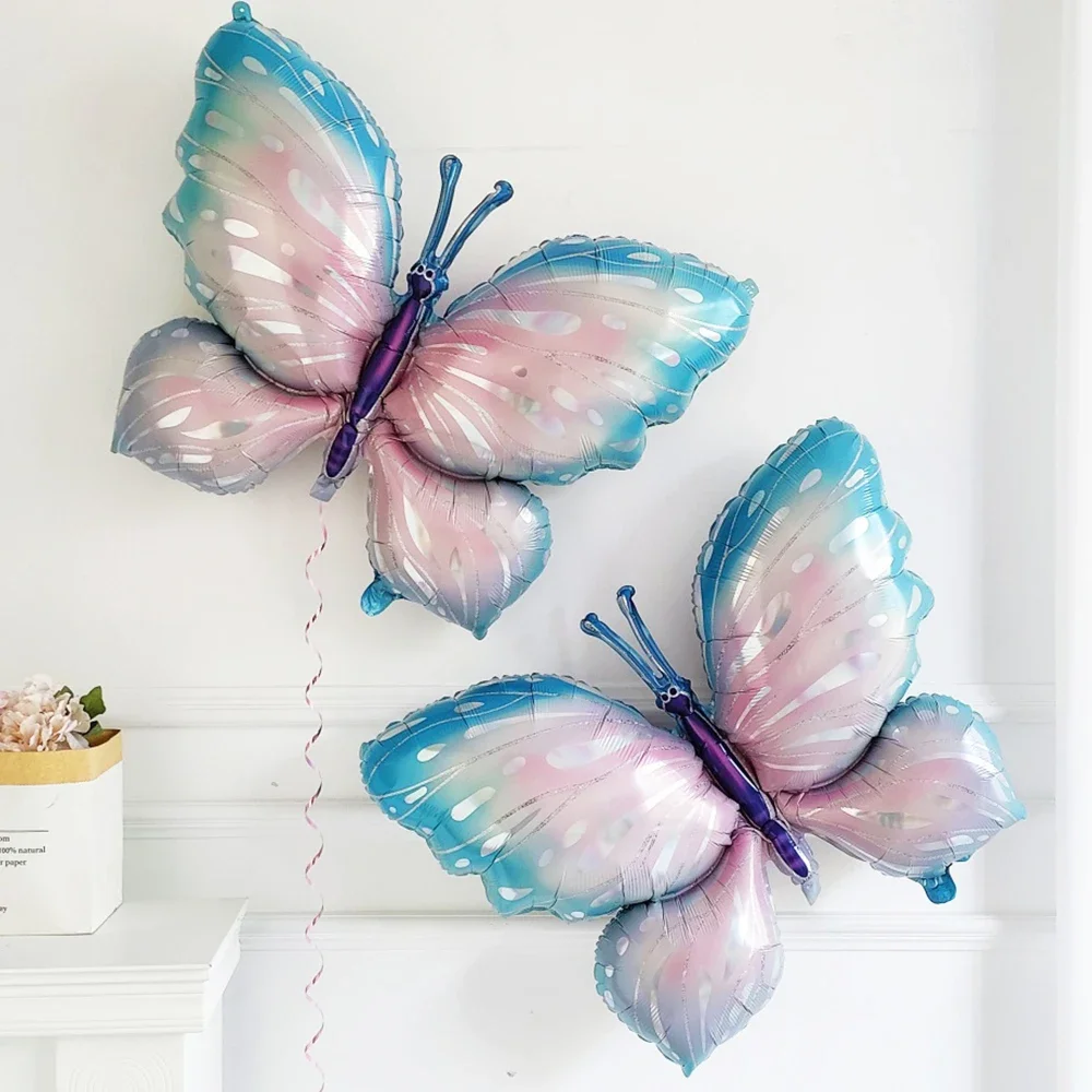 

Large Butterfly Aluminum Foil Balloons Colorful Butterfly Balloon Birthday Party Wedding Decorations Baby Shower Globos Kids Toy