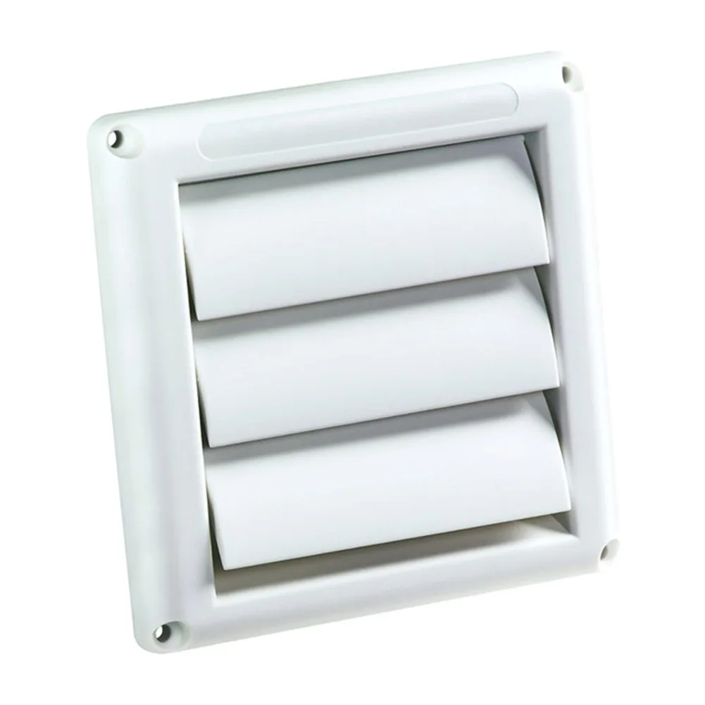 

External Wall Ventilation Exhaust Cover Gravity Flaps with Automatic Closing Mechanism and Removable Blades for Cooker Hood