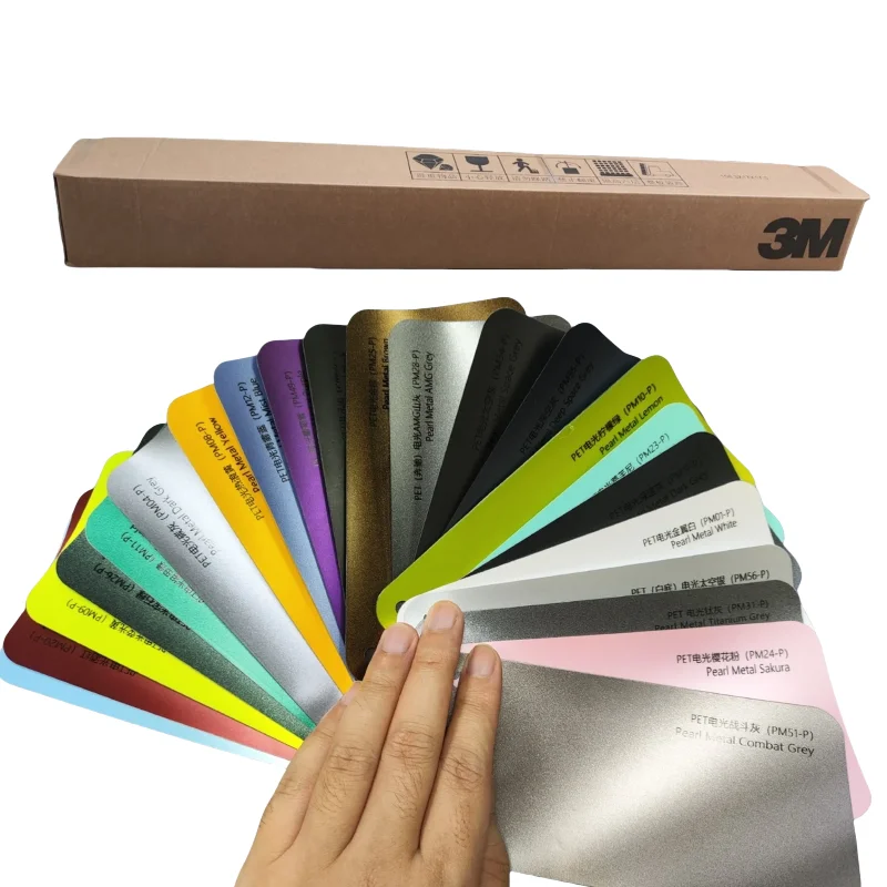 

3M Electroplated Metal Effect Vinyl Car Wrap Film Self Adhesive Air Release Color Change for Auto Motorcycle Easy Remove Durable