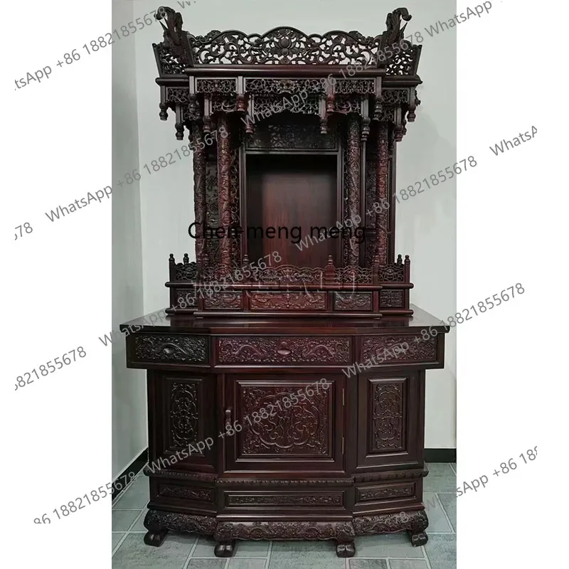 

Offering table Buddhist platform for household use Modern Chinese mahogany solid wood shrine Shrine Bodhisattva