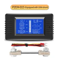 PZEM-015 100A 200A 300A Digital Battery Tester Ammeter Voltmeter Power Meter Power Capacity Residual Power Tester With Shunt