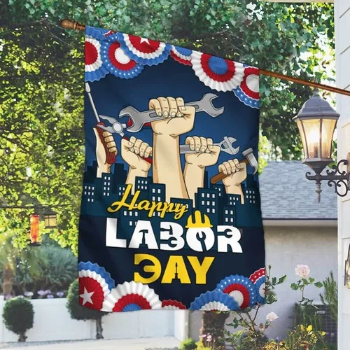 Happy Labor Day American Flag Graden Flag ZZO EEZ
