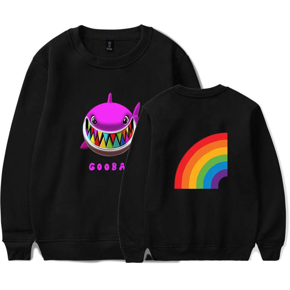 

6ix9ine Sweatshirt O-Neck Unisex Tracksuit GOOBA Logo Women/Men Long Sleeve Harajuku Clothes Rainbow Shark Rapper Tekashi69